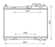 AVA QUALITY COOLING fd2605 -  Радиатор, охлаждение двигателя